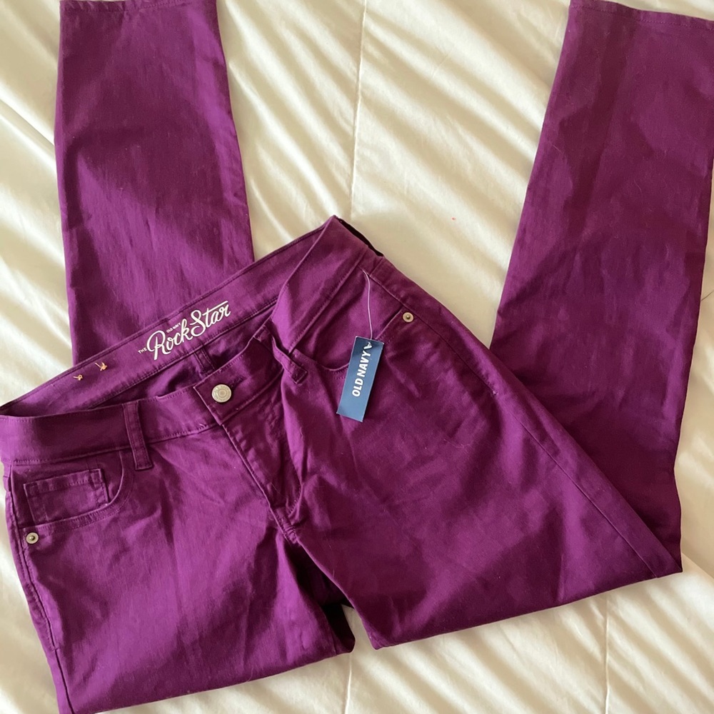 PURPLE ROCKSTAR JEANS!